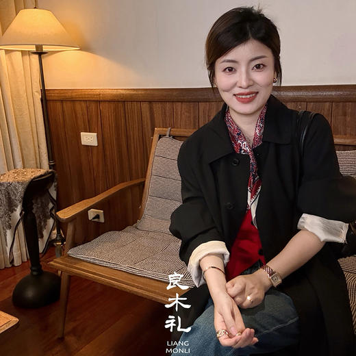 【特价不退不换】【预售7天】良木礼长款休闲风衣（Q259102） 商品图2