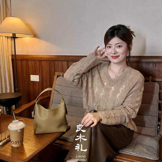 【不退不换】良木礼山羊绒真丝上衣（Q2592846） 商品图2