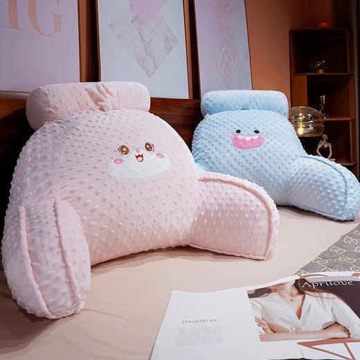 自然醒卡通压泡豆豆绒拥抱式腰靠QYL 商品图11