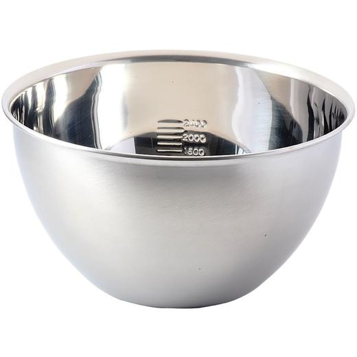 日本吉川304不锈钢料理盆洗菜盆沥水盆24cm 商品图0