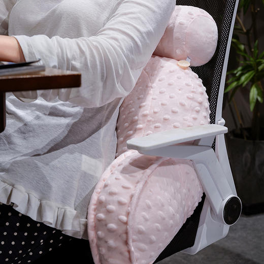 自然醒卡通压泡豆豆绒拥抱式腰靠QYL 商品图13