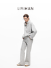 LIYIHAN 2025秋冬新款法式职场针织卫衣灰色休闲套装小众设计感女 商品缩略图3