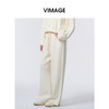 VIMAGE纬漫纪时尚减龄抽绳秋冬新款保暖针织裤V2401108 商品缩略图1