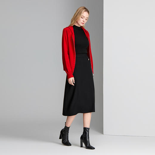 EITIE爱特爱时尚简约含羊毛带帽针织衫8401119 商品图7