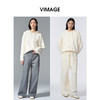 VIMAGE纬漫纪纯色简约大气秋冬新品保暖卫衣针织衫V2401112 商品缩略图0