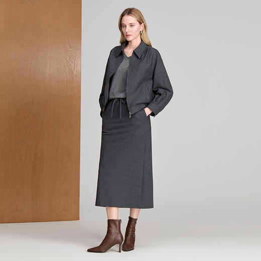 EITIE爱特爱宽松休闲夹克经典保暖羊毛短外套8403106 商品图1