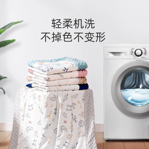 贝肽斯豆豆毯婴儿盖毯春秋冬宝宝安抚豆豆被子儿童被子四季幼儿园 商品图5