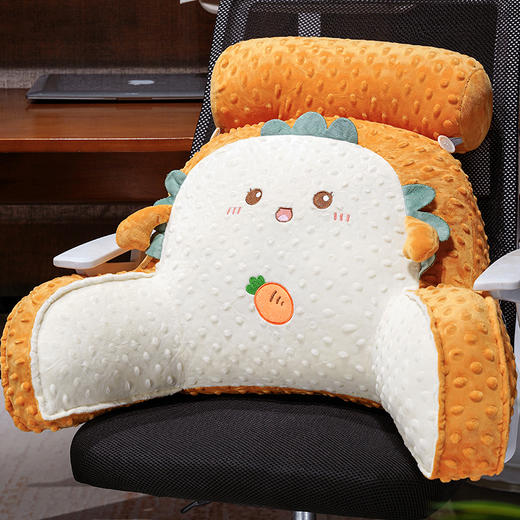 自然醒卡通压泡豆豆绒拥抱式腰靠QYL 商品图12