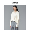VIMAGE纬漫纪纯色简约大气秋冬新品保暖卫衣针织衫V2401112 商品缩略图2