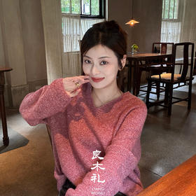 【特价不退不换】良木礼山羊绒V领套衫（Q2584513）