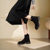 西村名物2025年秋冬新款英伦风洋气高级厚底防滑舒适切尔西靴短靴T25DS49181 商品缩略图2