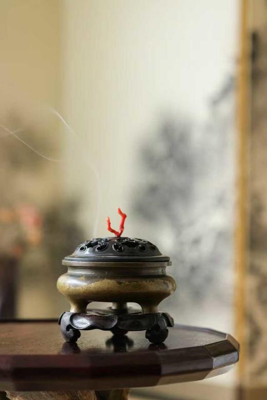 精致定制款铜香炉 铜+血檀 商品图0