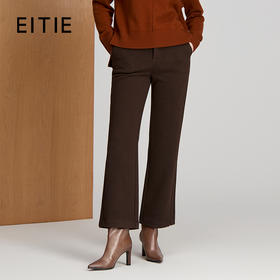 EITIE爱特爱腰头小细边拼 接设计精致耐看款式简洁百搭冬季新款裤子8405110