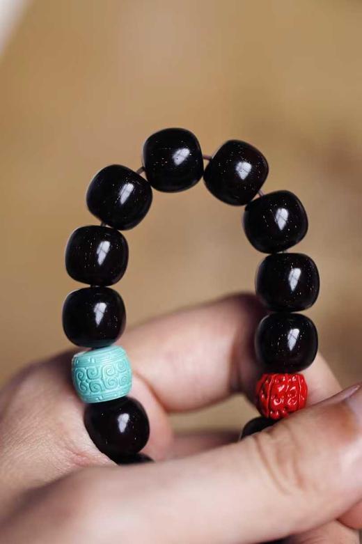 紫檀原创【清瑜】男款手串 12x13mmx15颗 商品图3