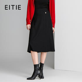 EITIE爱特爱A 摆半裙百搭羊毛保暖半裙8406105