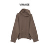 VIMAGE纬漫纪纯色简约大气秋冬新品保暖卫衣针织衫V2401112 商品缩略图5
