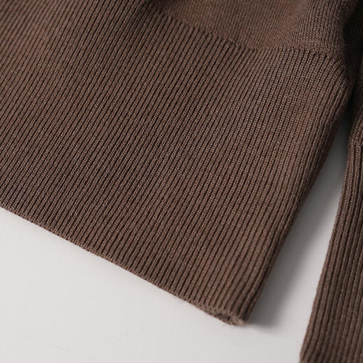 VIMAGE纬漫纪纯色简约大气秋冬新品保暖卫衣针织衫V2401112 商品图9