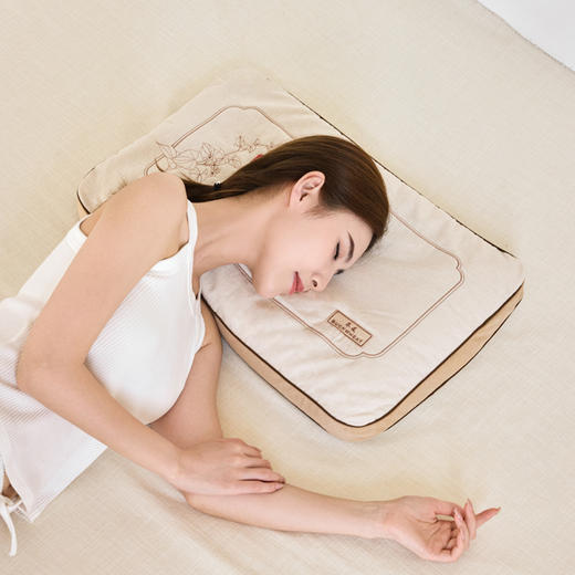 自然醒禾绣立体棉麻荞麦枕XK 商品图4