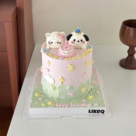 【奶油Kitty】叮当CAKE爆款生日蛋糕-鲜果奶油蛋糕