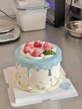 【蓝的愿望2】叮当CAKE爆款生日蛋糕-鲜果奶油蛋糕