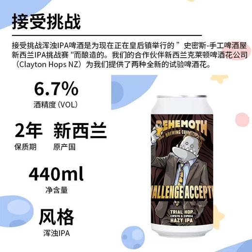 比萌巨兽战书已接浑浊IPA 酒精度：6.7° 麦芽度：17° 商品图1