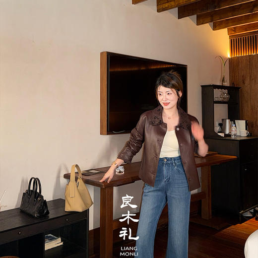 【不退不换】良木礼九分直筒裤（Q258345） 商品图2