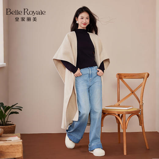 皇家丽美女士桑蚕丝半高领打底衫 亲肤顺滑不勒脖 SZ2796 商品图2