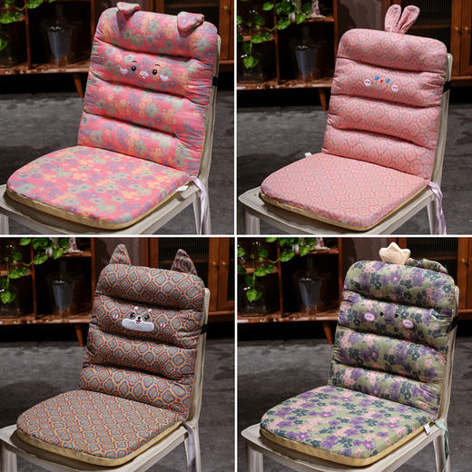 自然醒三维立体PP棉三层纱横条连体坐垫QYL 商品图4