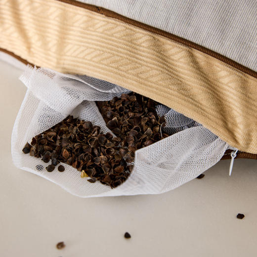 自然醒禾绣立体棉麻荞麦枕XK 商品图13