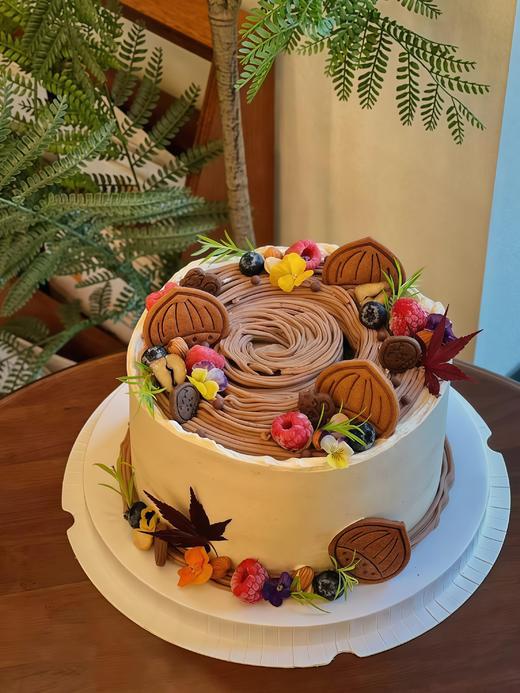 【栗子坚果伯爵红茶蛋糕】叮当热卖蛋糕-鲜果奶油蛋糕 商品图0