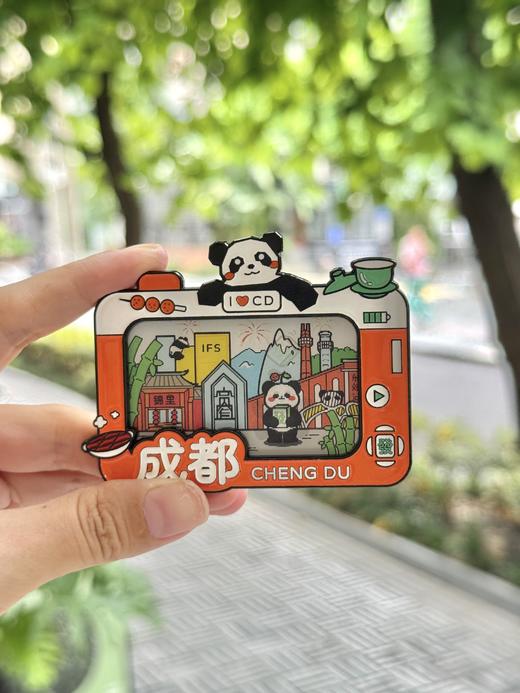 enter丨成都相机光栅动画-金属冰箱贴 商品图0