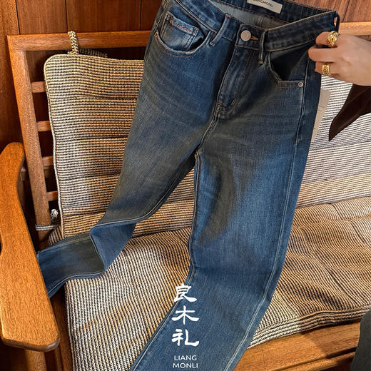 【特价不退不换】良木礼烟管牛仔裤（Q2591407） 商品图3