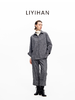 LIYIHAN 2025秋冬新款通勤羊毛衬衫灰色女时尚套装小众设计感 商品缩略图1