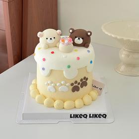 【比比熊】叮当CAKE爆款生日蛋糕-鲜果奶油蛋糕