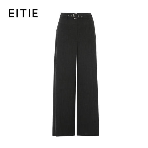 EITIE黑色通勤休闲西装裤8305014 商品图7