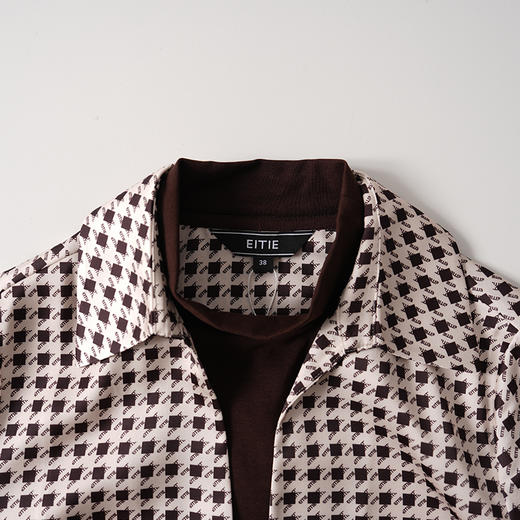 EITIE爱特爱针织拼接假两件套设计时尚减龄小上衣8313014 商品图4