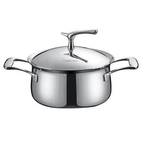 德国戴德诺亚五层钢不锈钢双耳汤锅18CM