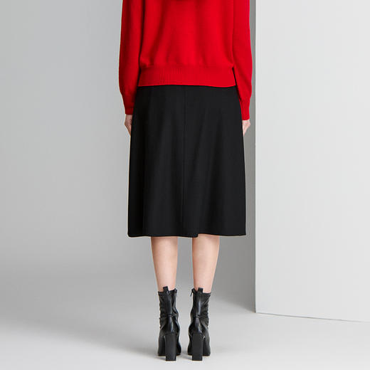 EITIE爱特爱A 摆半裙百搭羊毛保暖半裙8406105 商品图4