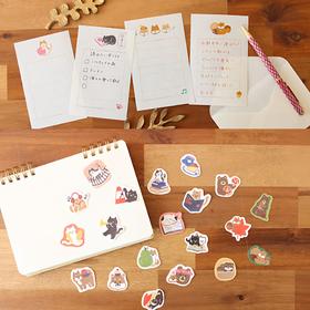 【现货】日本秋季限定美浓和纸便签贴纸信纸柴犬猫日本制