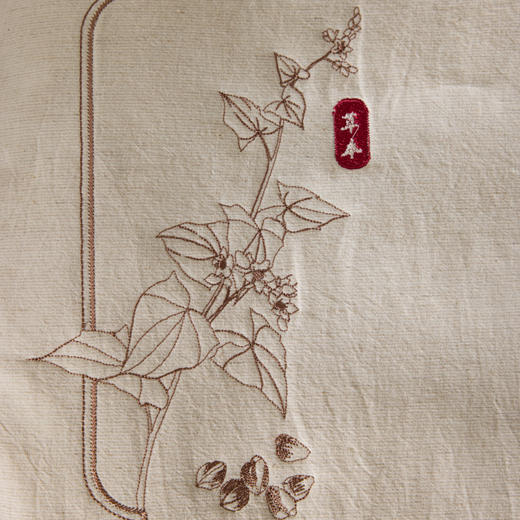 自然醒禾绣立体棉麻荞麦枕XK 商品图14