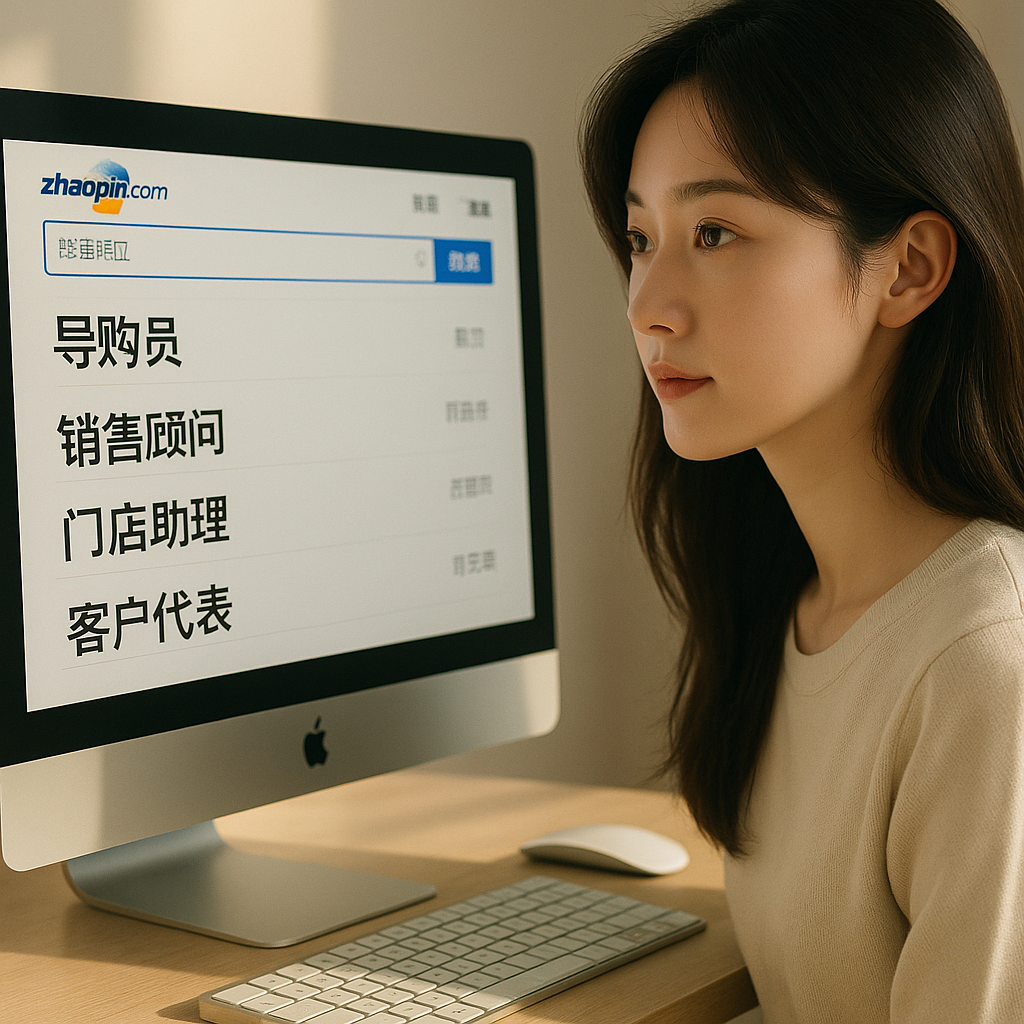 哪些岗位名称和“导购员”是同类？