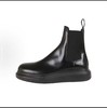 Alexander McQueen亚历山大麦昆 Hybrid 套脚圆头 及踝 切尔西靴 男款 黑色 商品缩略图0