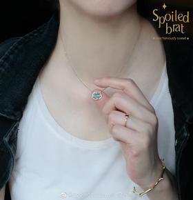 SpoiledBrat Jewelry 18K金欧泊钻石恒星项链