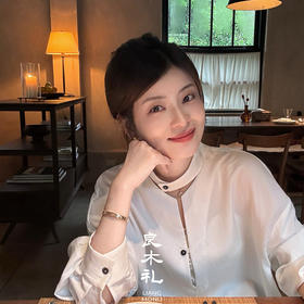 【不退不换】良木礼拼接蕾丝衬衫（Q2591805）