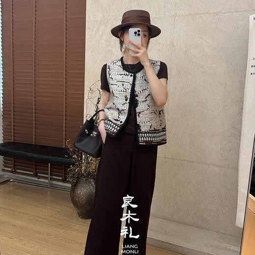 【不退不换】良木礼流苏扣马甲（Q259132） 商品图1