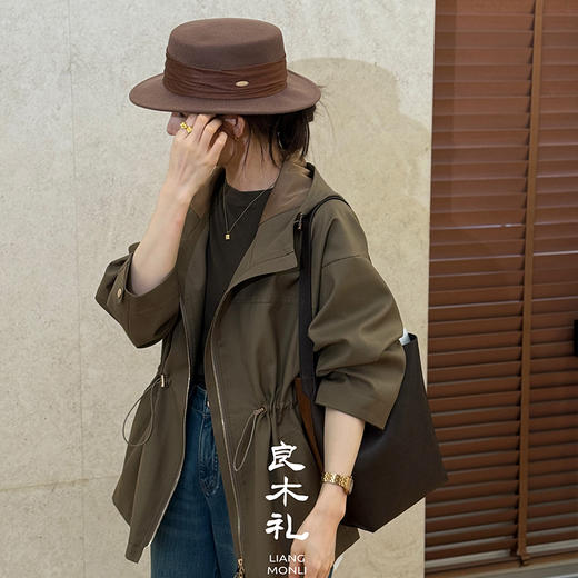 【预售7天】良木礼真丝羊毛风衣（Q2591210） 商品图0