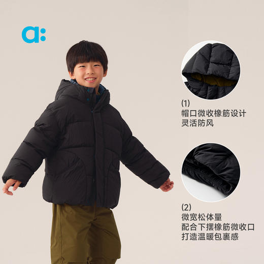 【冬Vol.2】allblu幼岚【红嘴雁清水绒】面包羽绒服儿童羽绒外套25秋冬新A类ZY 商品图4