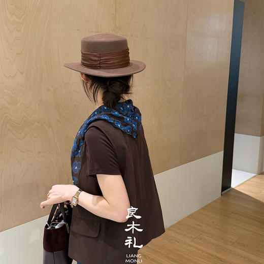 【特价不退不换】【预售7天】良木礼休闲丝巾马甲（Q2591217F） 商品图4