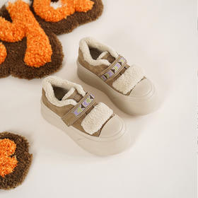 Safiya/索菲娅2025艺术家联名魔术贴厚底保暖百搭轻便增高毛毛鞋SFD411A150