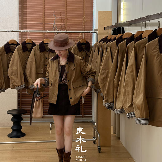 【预售7天】良木礼风衣棉外套(Q259135) 商品图4
